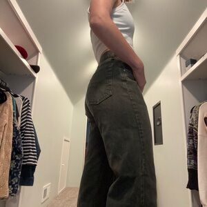 Levi’s Silver Tab Forest Green Straight Leg Women's Jeans